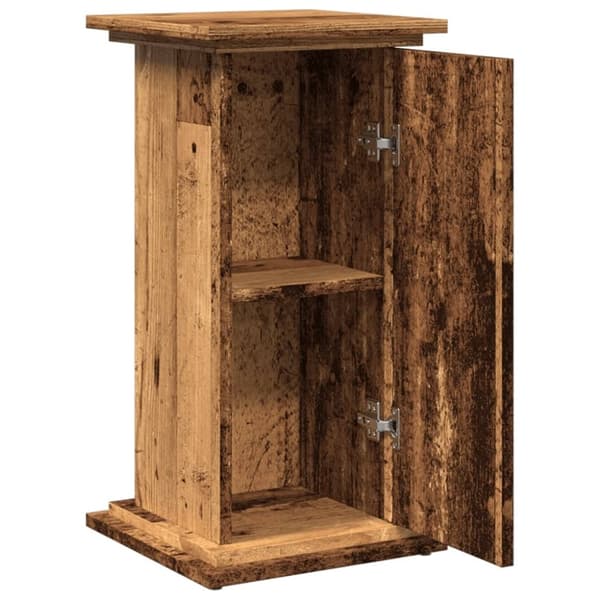 vidaXL Esittelyteline säilytystila vanha puu 31x30x60 cm tekninen puu