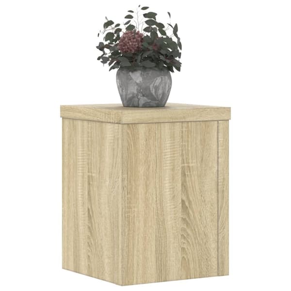 vidaXL plantestativer 2 stk. 15x15x20 cm konstrueret træ sonoma-eg