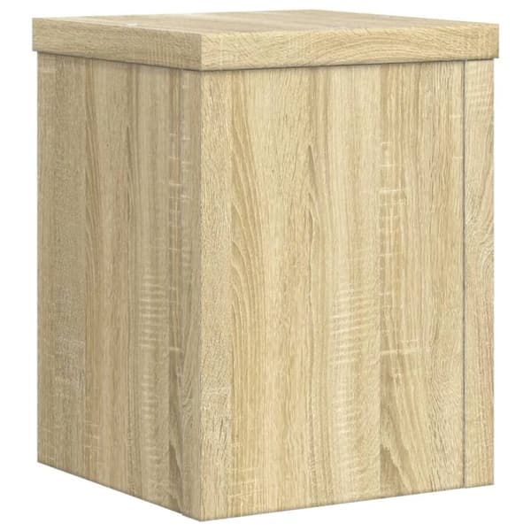 vidaXL plantestativer 2 stk. 15x15x20 cm konstrueret træ sonoma-eg
