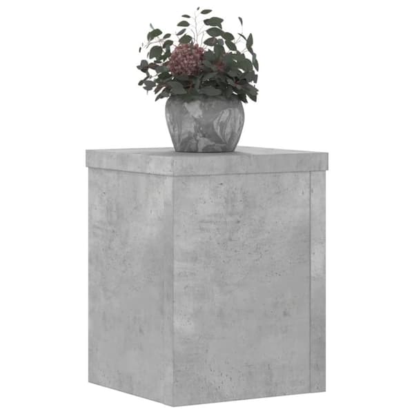 vidaXL plantestativer 2 stk. 15x15x20 cm konstrueret træ betongrå