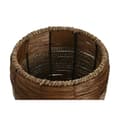 Miniatyrbilde 2 av 4: Sett med blomsterpotter Home ESPRIT Naturell Metall Fiber Tropisk 33 x 33 x 30 cm