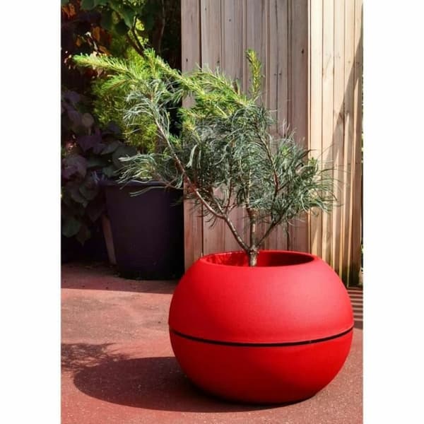 Planter Riviera D40 Pallo Rød Granitt Ø 40 cm