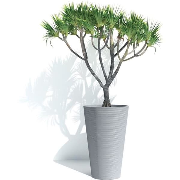 Hög blomkruka - GARDEN ID - Green Care Sense Tall Blue stone - 55 cm - 10 års garanti - 100% återvunnet - UV- och frostbeständighet