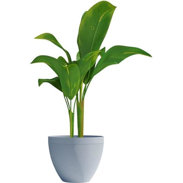 Blomkruka - TRÄDGÅRD ID - Green Care Impact Blågrå - 40 x 31 cm - 10 års garanti - 100 % återvunnen - UV/gelbeständig