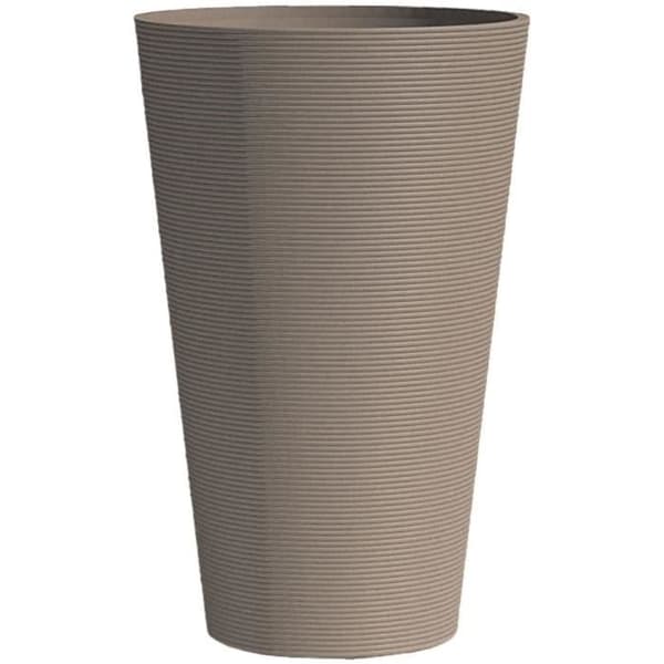 Hög blomkruka - GARDEN ID - Green Care Sense Tall Taupe - 55 cm - 10 års garanti - 100 % återvunnen - UV- och frostbeständighet