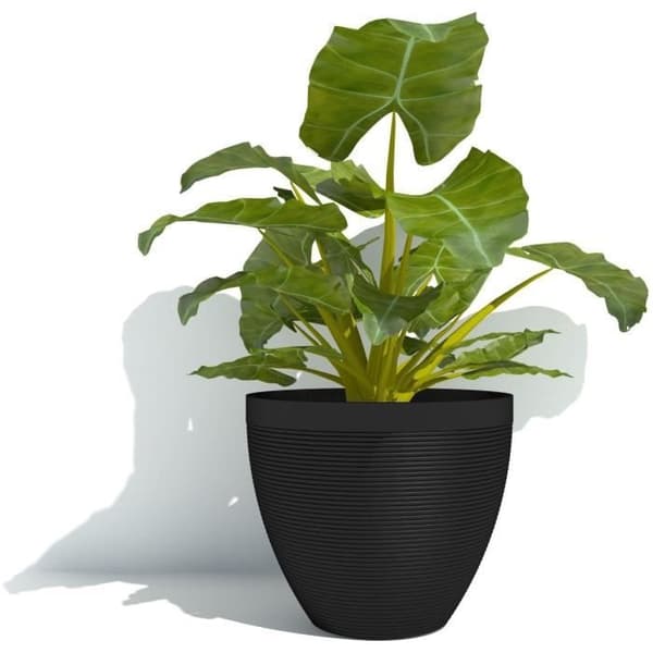 Blomkruka - GARDEN ID - Green Care Impact Black-Anth - 50 x 41 cm - 10 års garanti - 100 % återvunnen - UV/gelbeständig
