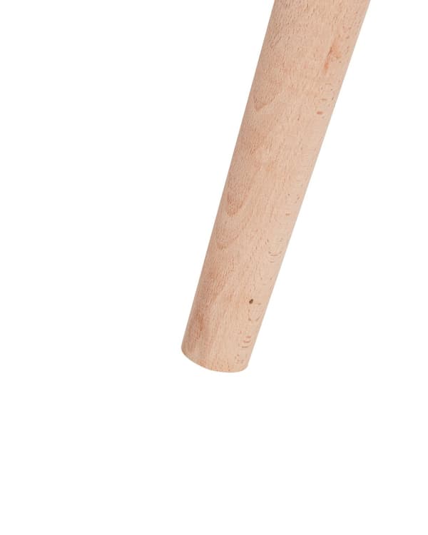 Plantestativ beige magnesiumoxid rund massiv træbase høj potte til blomster og planter