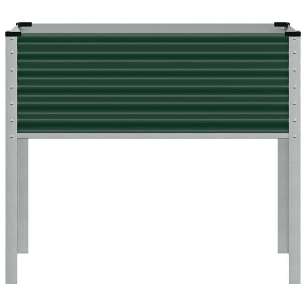 vidaXL Puutarhakukkalaatikko vihreä 100x41x90 cm teräs