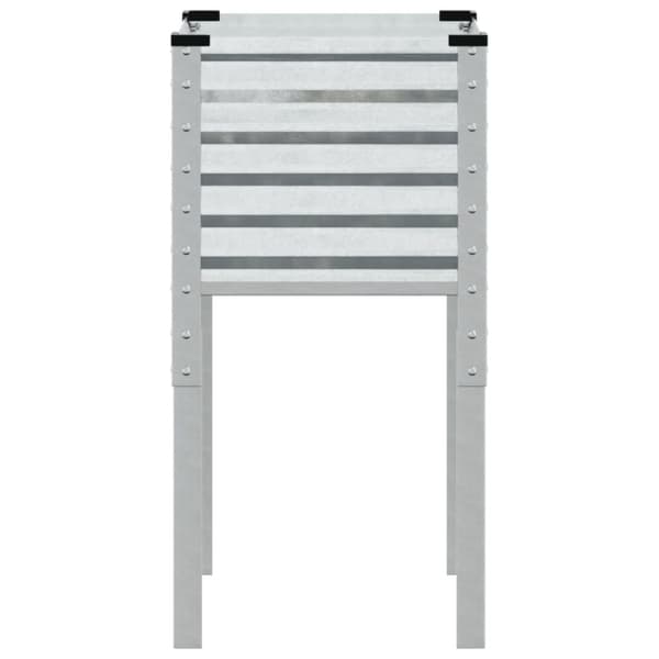 vidaXL Plantekasse 45x45x88 cm galvanisert stål