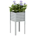 Miniatyrbilde 2 av 9: vidaXL Plantekasse 45x45x88 cm galvanisert stål