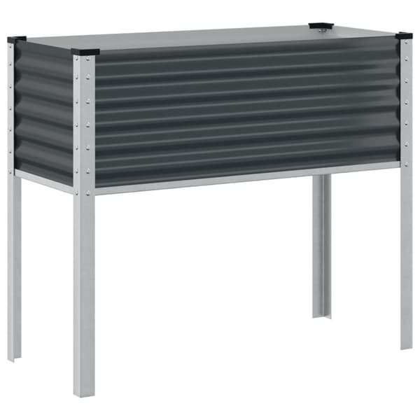 vidaXL Plantekasse antrasitt 100x41x90 cm stål