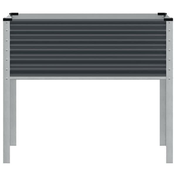 vidaXL Plantekasse antrasitt 100x41x90 cm stål