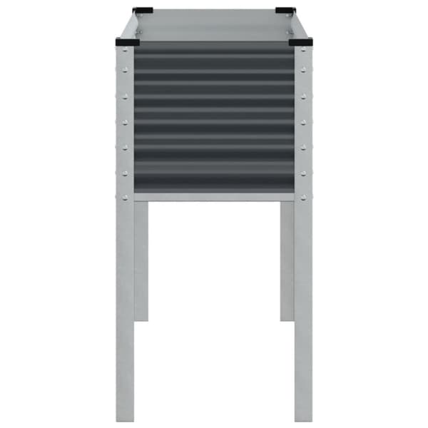 vidaXL Plantekasse antrasitt 100x41x90 cm stål