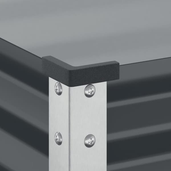 vidaXL Plantekasse antrasitt 100x41x90 cm stål