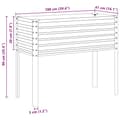 Miniatyrbilde 9 av 9: vidaXL Plantekasse brun 100x41x90 cm stål