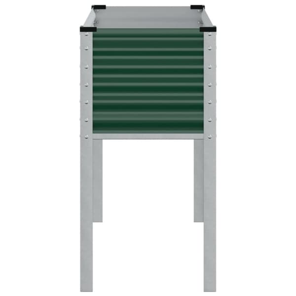vidaXL Plantekasse grønn 100x41x90 cm stål