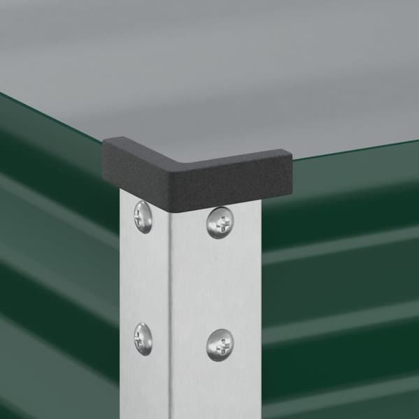 vidaXL Plantekasse grønn 100x41x90 cm stål