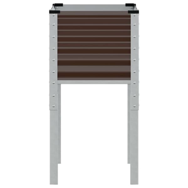 vidaXL plantekasse 45x45x88 cm stål brun