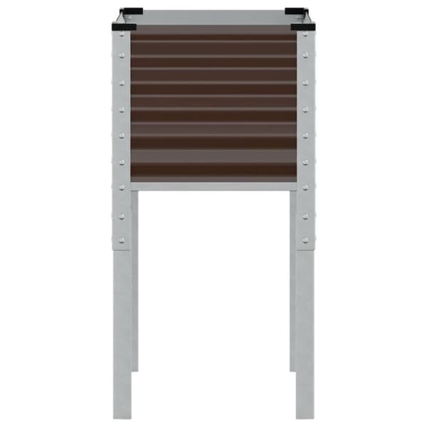 vidaXL plantekasse 45x45x88 cm stål brun