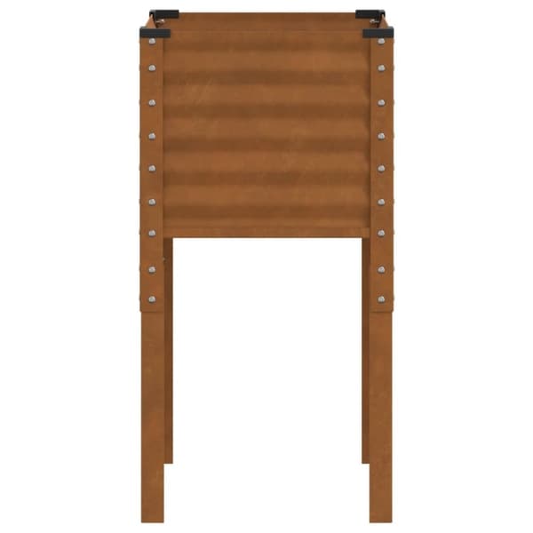 vidaXL Plantekasse 45x45x88 cm oksidert stål