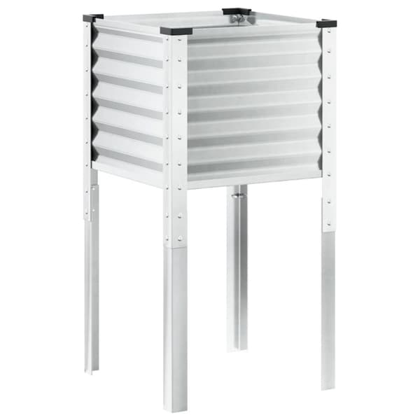 vidaXL Plantekasse 45x45x88 cm oksidert stål
