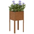 Miniatyrbilde 2 av 11: vidaXL Plantekasse 45x45x88 cm oksidert stål