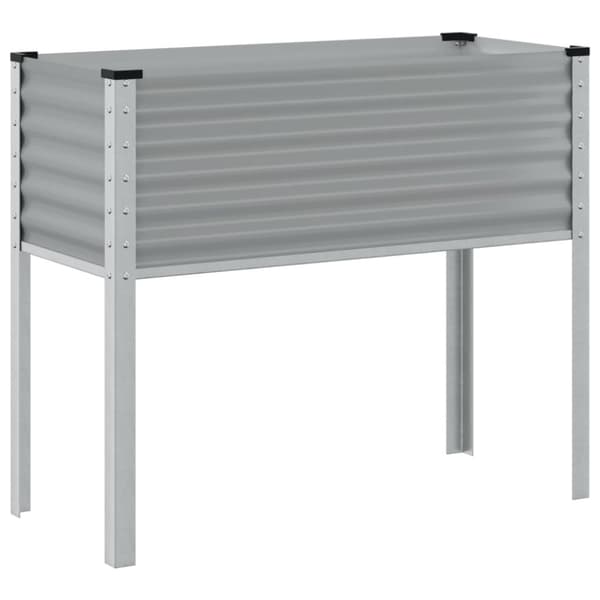 vidaXL Plantekasse grønn 100x41x90 cm stål