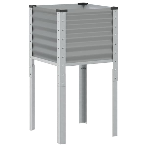 vidaXL plantekasse 45x45x88 cm stål grå