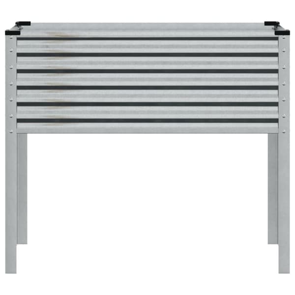 vidaXL Puutarhakukkalaatikko 100x41x90 cm galvanoitu teräs