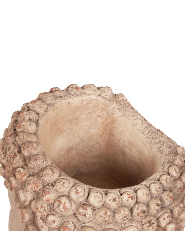 Blomsterpotte Beige Utendørs Innendørs Plantepotte Buddha-hode Retro stil