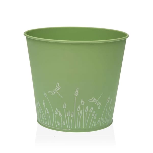 Kukkaruukku Versa Zink Vihreä Metalli (16 cm)