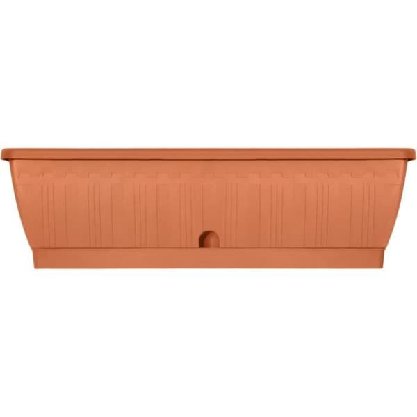 Jardiniere - TRÄDGÅRD ID Terraflor - Terra 60 cm - Hållbarhet - Vattenreserv - Återvunnet &amp; 100 % återvinningsbart - Volym för växter.
