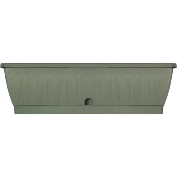 Jardiniere - TRÄDGÅRD ID Terraflor - Verdigris 60 cm - Hållbarhet - Vattenreserv - Återvunnet &amp; 100 % återvinningsbart - Volym för växter.
