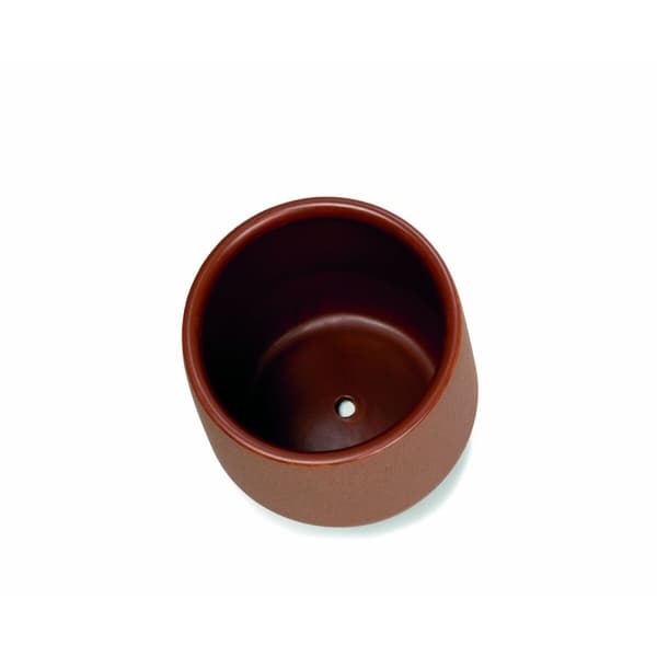 Urtepotte med fad Alexandra House Living Terrakotta Keramik 18 x 18 x 18 cm