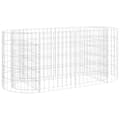 Miniatyrbild 2 av 2: Planteringsgabion galvaniserat järn 120x50x50 cm