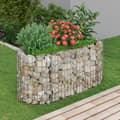 Miniatyrbild 1 av 2: Planteringsgabion galvaniserat järn 120x50x50 cm