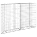 Miniatyrbild 2 av 2: Gabion trapets upphöjd galvaniserat stål 150x20x100 cm