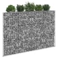 Miniatyrbild 1 av 2: Gabion trapets upphöjd galvaniserat stål 150x20x100 cm