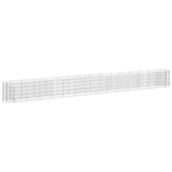 Planteringsgabion galvaniserat järn 540x50x50 cm