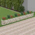Miniatyrbild 1 av 2: Planteringsgabion galvaniserat järn 540x50x50 cm