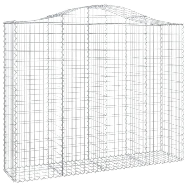 Gabion bågformad 200x50x160/180 cm galvaniserat järn