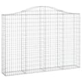 Miniatyrbild 2 av 2: Gabion bågformad 200x30x140/160 cm galvaniserat järn