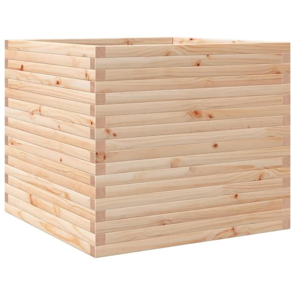 Odlingslåda 80x80x68,5 cm massivt furuträ