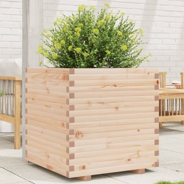 Odlingslåda 70x70x72 cm massiv furu