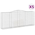 Miniatyrbild 2 av 2: Gabion bågformad 5 st 400x50x160/180 cm galvaniserat järn
