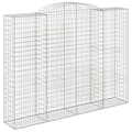 Miniatyrbild 2 av 2: Gabion bågformad 300x50x220/240 cm galvaniserat järn