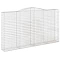 Miniatyrbild 2 av 2: Gabion bågformad 400x50x220/240 cm galvaniserat järn