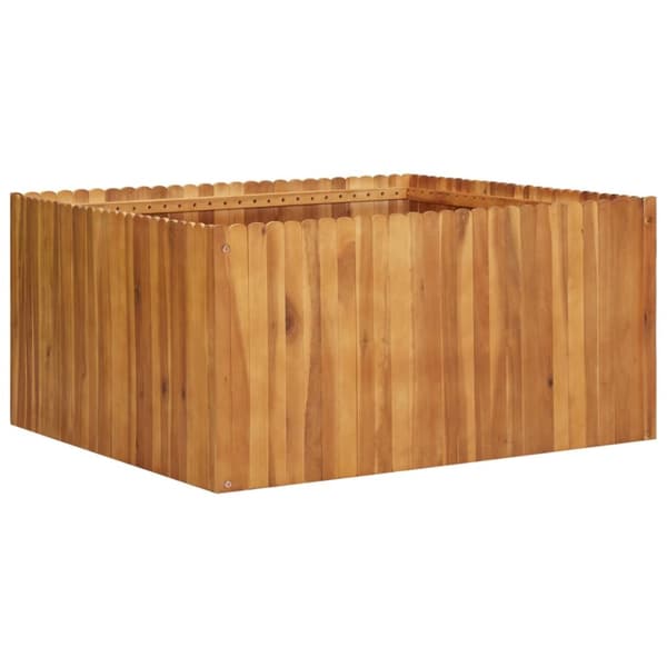 Odlingslåda upphöjd 100x100x50 cm massivt akaciaträ