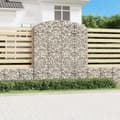 Miniatyrbild 1 av 2: Gabion bågformad 200x50x220/240 cm galvaniserat järn