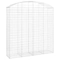 Miniatyrbild 2 av 2: Gabion bågformad 200x50x200/220 cm galvaniserat järn